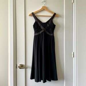 Like New Evan Picone Black Midi Dress
